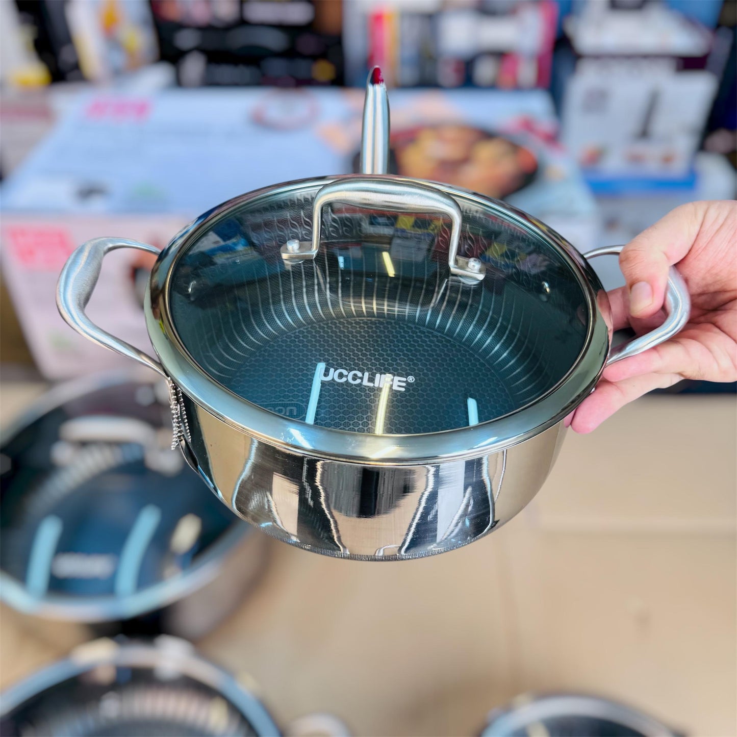 9-Piece Tri-Ply Stainless Steel Cookware Set