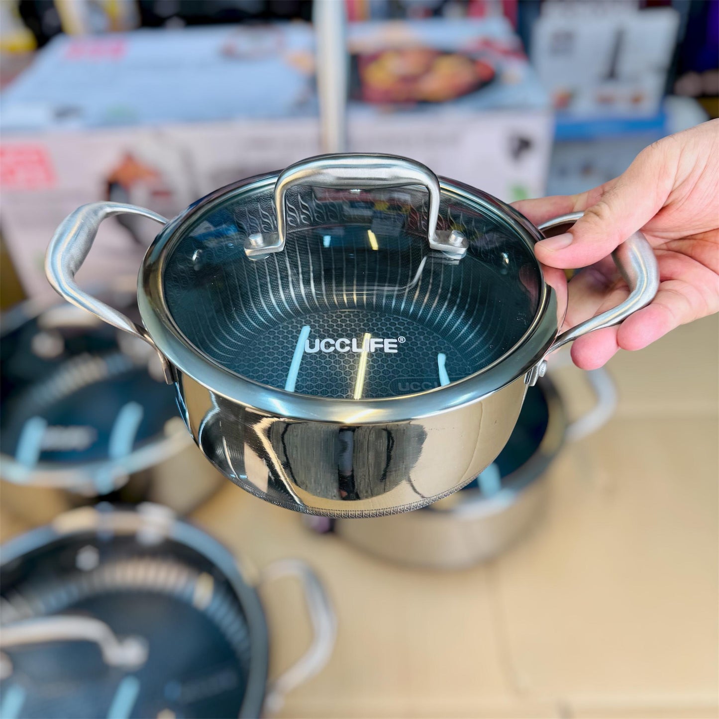 9-Piece Tri-Ply Stainless Steel Cookware Set
