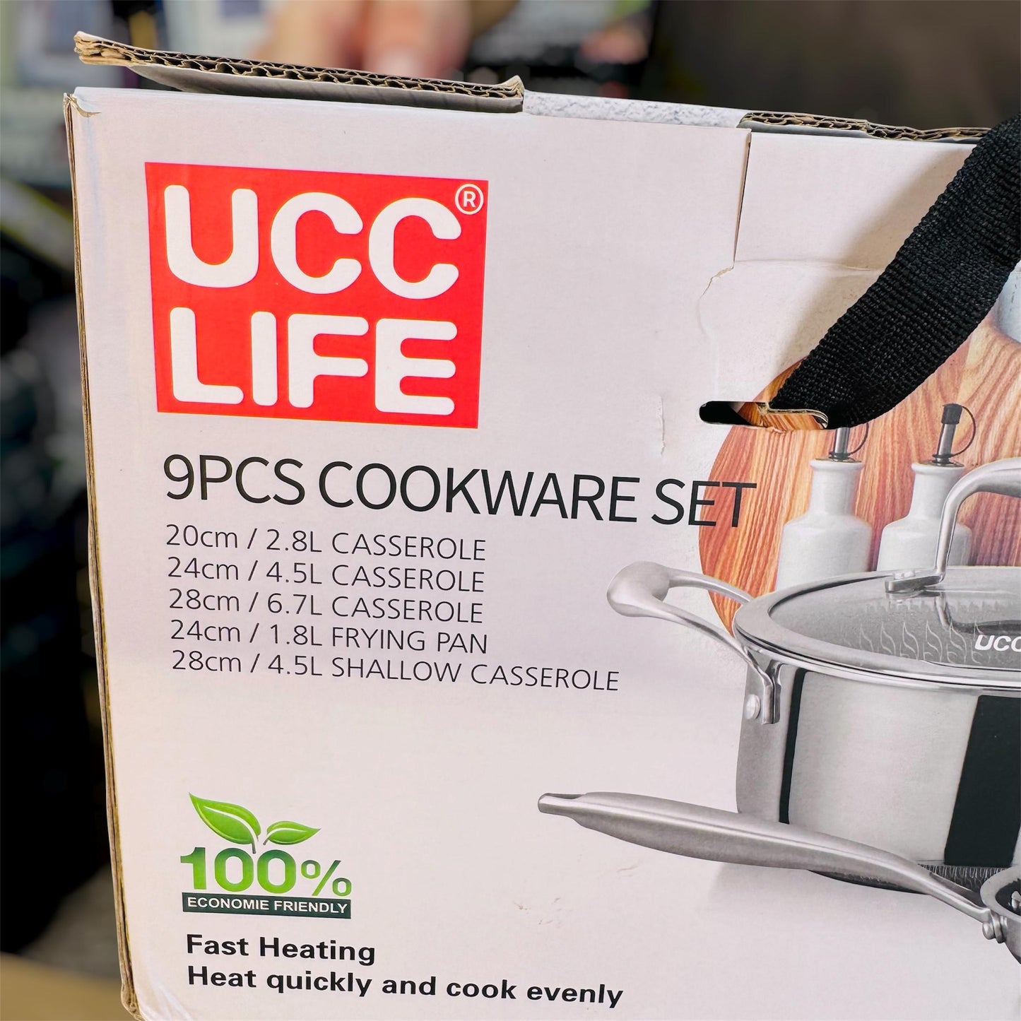 9-Piece Tri-Ply Stainless Steel Cookware Set