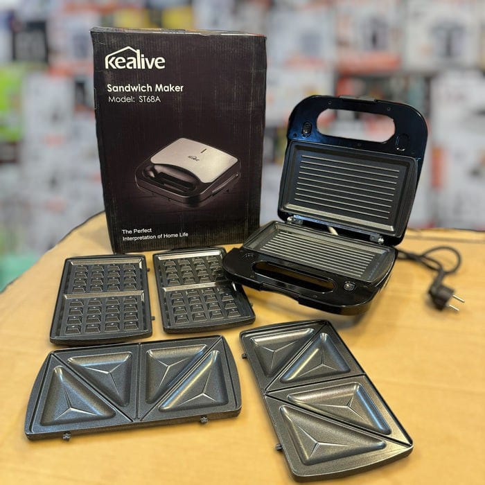 Kealive 3-in-1 Sandwich Maker & Grill Maker