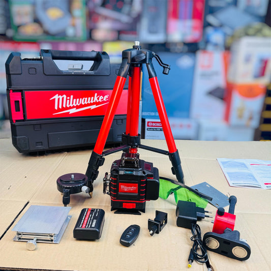 Milwaukee-Style 360° Rechargeable Laser Level