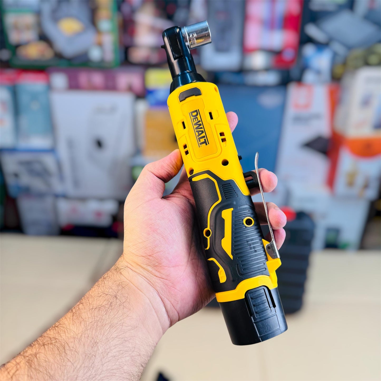Dewalt-Style 12V Cordless Ratchet Wrench