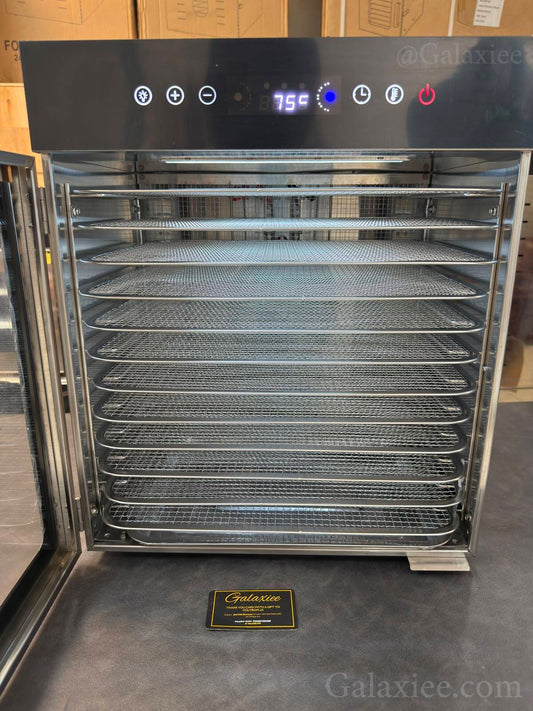 Premium Stainless Steel Food Dehydrator 12  Trays 1000W – Commercial Electric Fruit & Meat Dryer