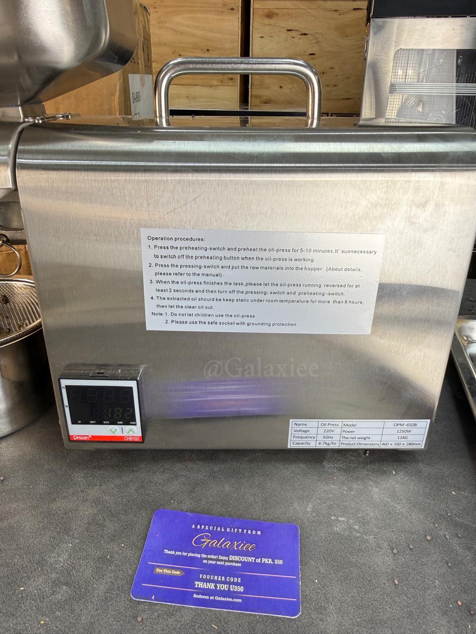 Stainless Steel Oil Press Machine – Pure & Fresh Oil at Home!