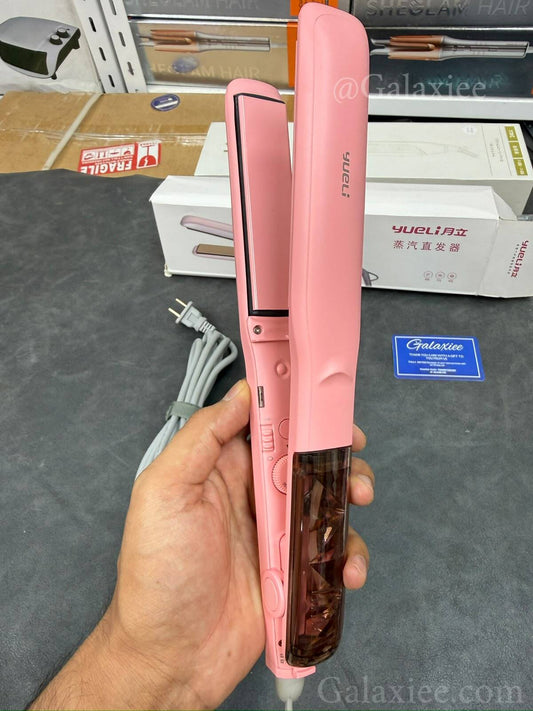 YUELI Pink Hair Straightener 55W with Temperature Control – Galaxiee