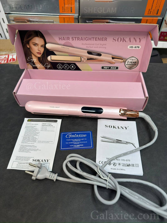 SOKANY HS-976 Digital Hair Straightener – Ceramic Plates – Galaxiee