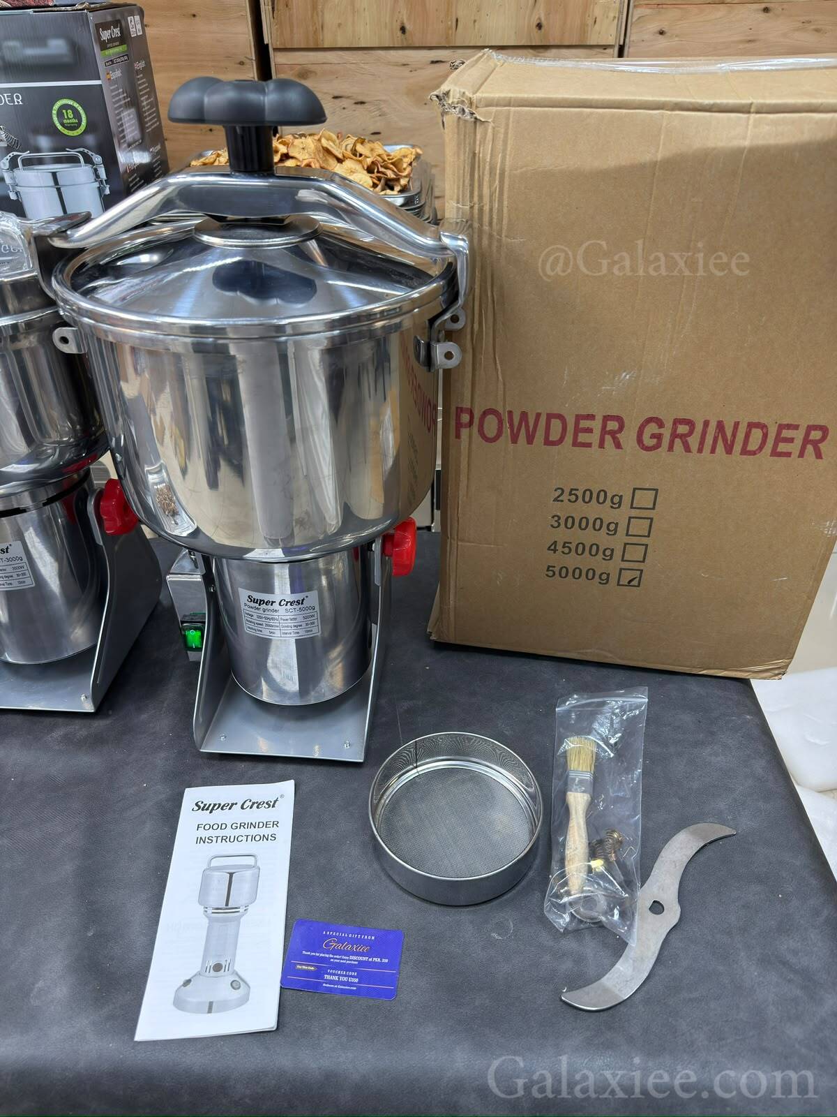 Super Crest 5000W 5000g Stainless Steel Powder Grinder Galaxiee