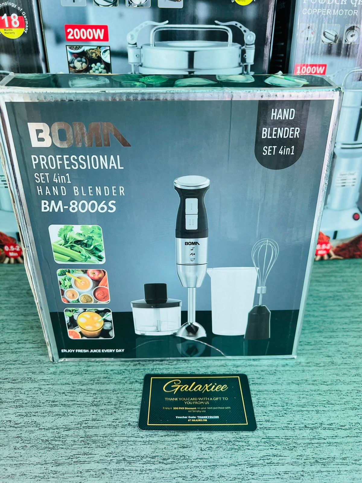 German Lot Imported Boma 4-in-1 Hand Blender