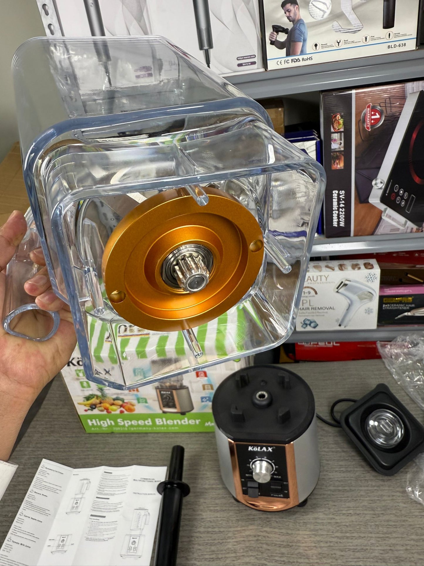 Kolax German Professional Blender – 2L, 3200W