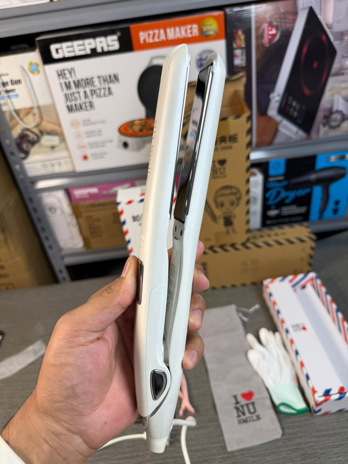 NuSmile 2-in-1 Hair Straightener & Curler