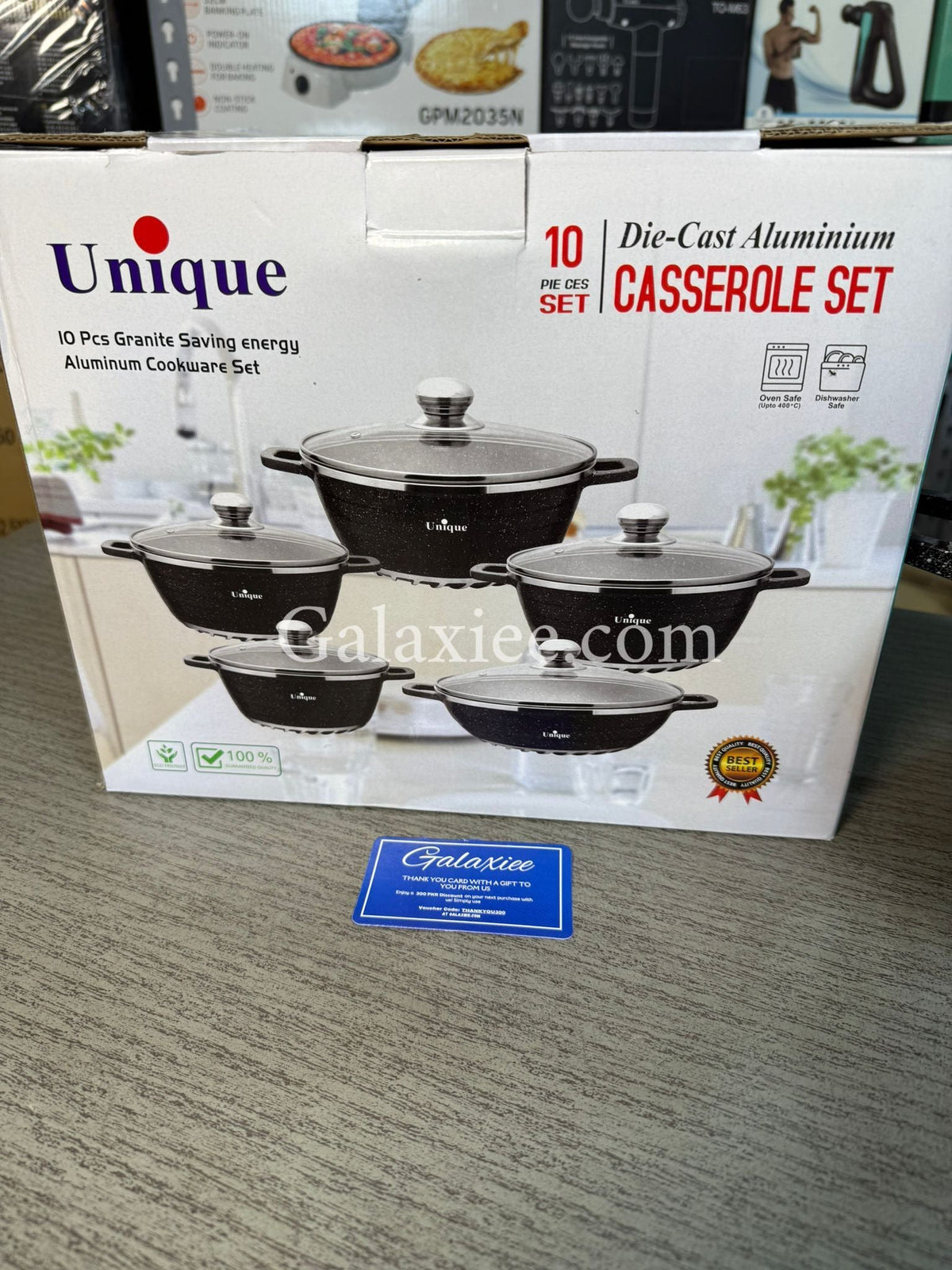 Unique 10-Piece Aluminium Granite Cookware Set Galaxiee