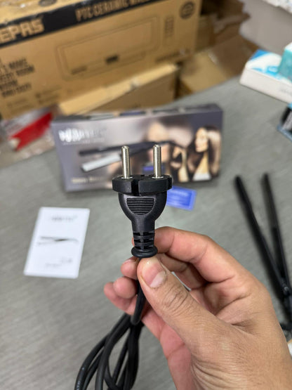 HAIRTEC Digital Hair Straightener 45W – Titanium & Chromium Plates, 50–230°C Fast Heat