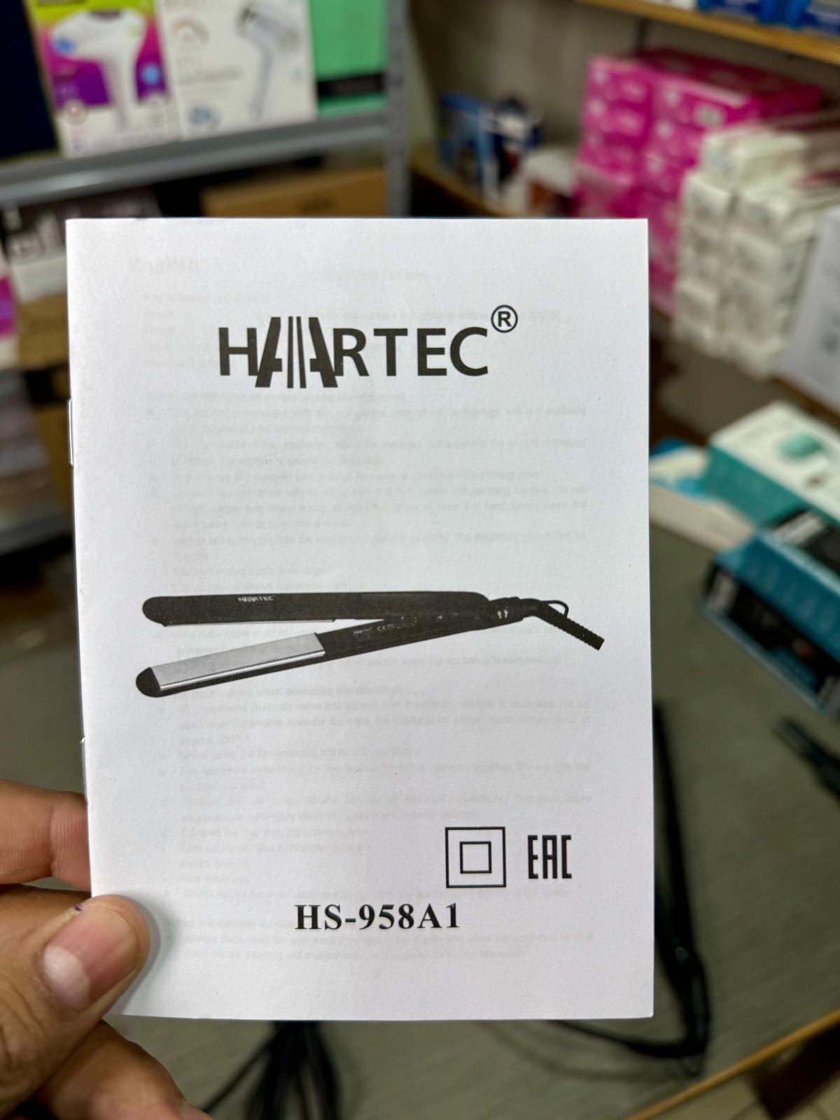 HAIRTEC Digital Hair Straightener 45W – Titanium & Chromium Plates, 50–230°C Fast Heat