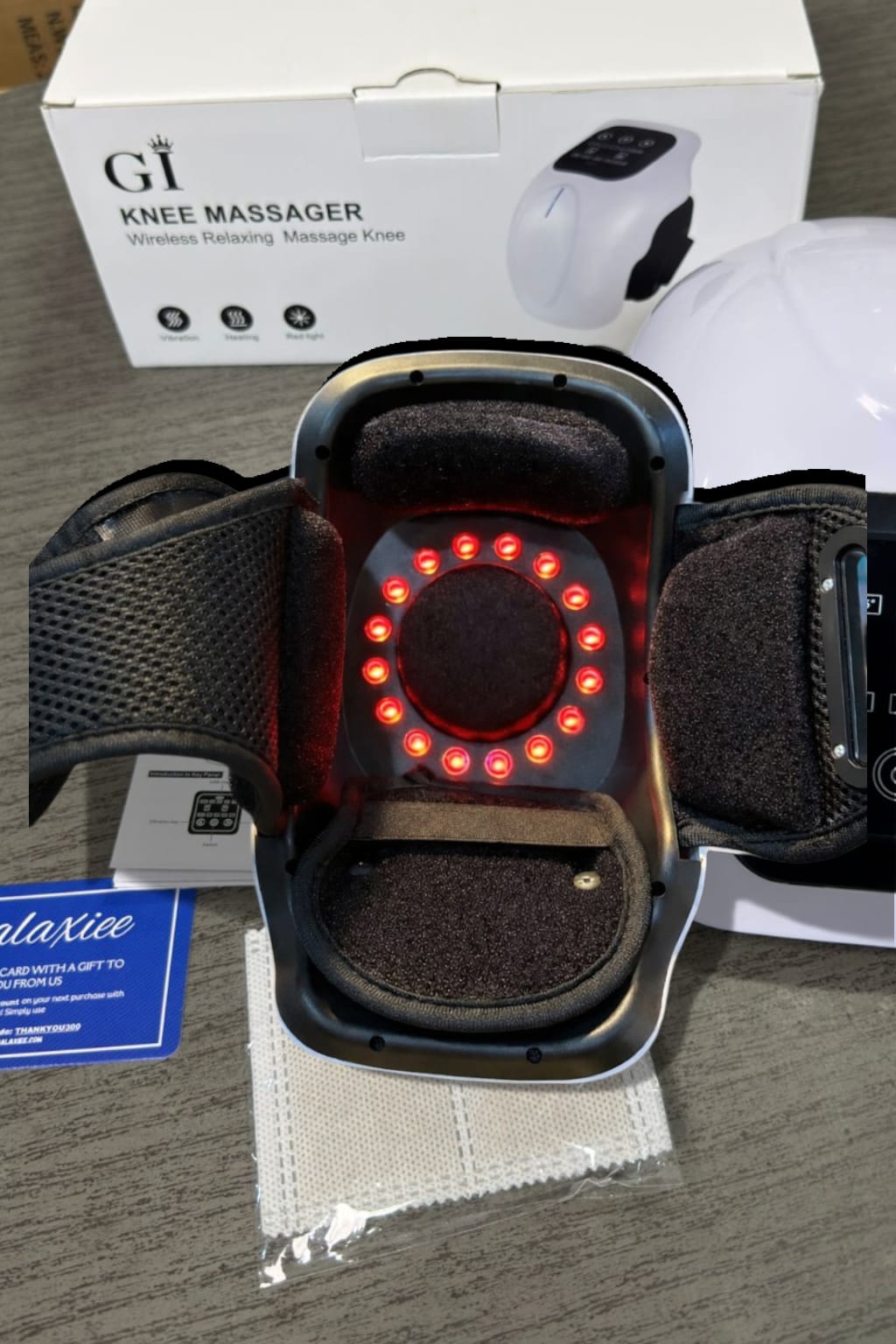 Relaxing Knee Massager – Heating, Vibration & Red Light Therapy for Knee Pain Relief