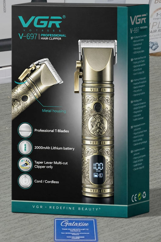 Amazon Lot Imported VGR Hair Clipper V-697 – Cordless Professional Trimmer with 8 Combs