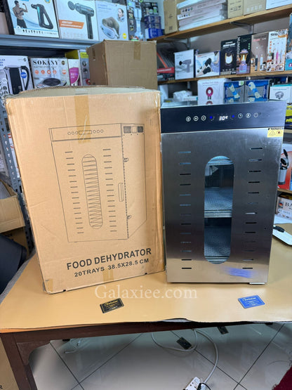 High Power 1500W Food Dehydrator 20 Trays – Stainless Steel Commercial Model