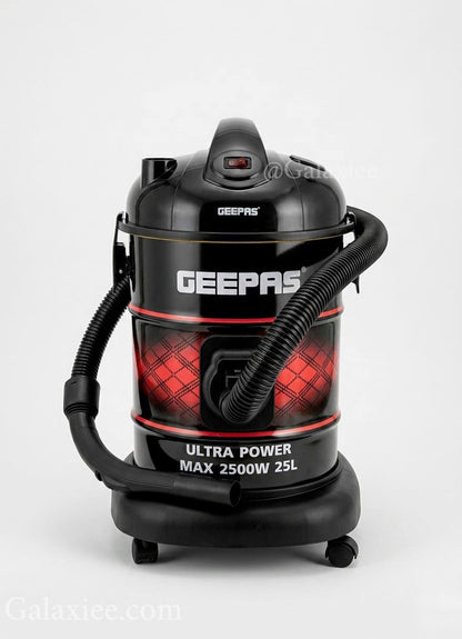 Geepas GVC19064P Drum Vacuum Cleaner 2500W High Power | Galaxiee