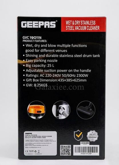 Geepas GVC19011N Wet & Dry Vacuum Cleaner 2300W | Galaxiee