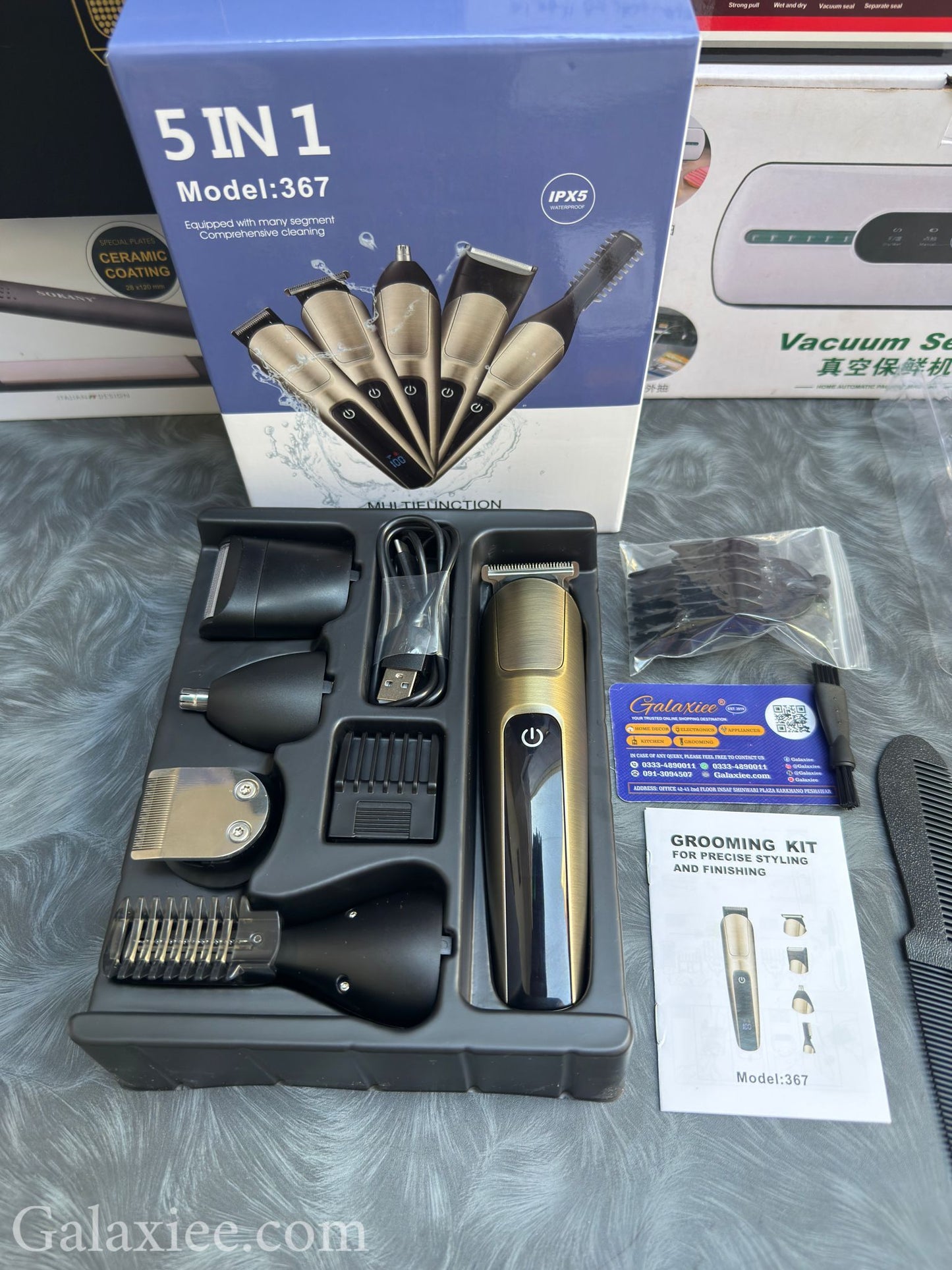 5-in-1 Grooming Kit Waterproof Trimmer Set Galaxiee