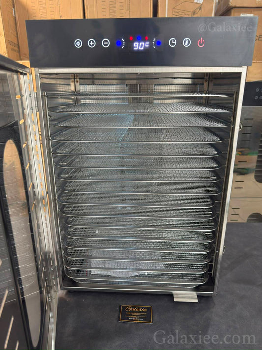 Premium Stainless Steel Food Dehydrator 16 Trays 1500W – Commercial Electric Fruit & Meat Dryer