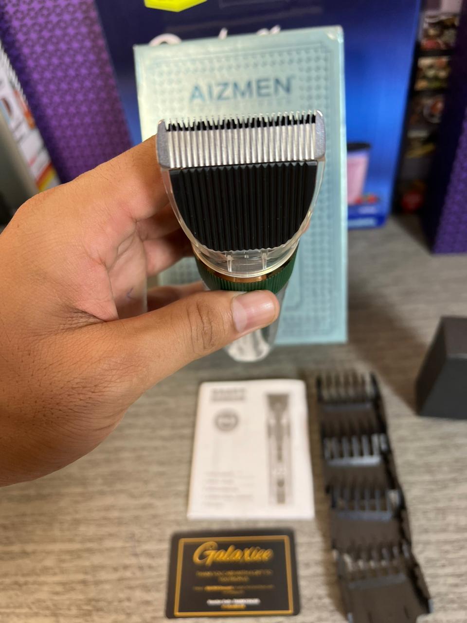 Aizmen Professional Hair Clipper – Digital Display & 3 Power Modes with Stainless Steel - Buy Online Pakistan | Galaxiee.com