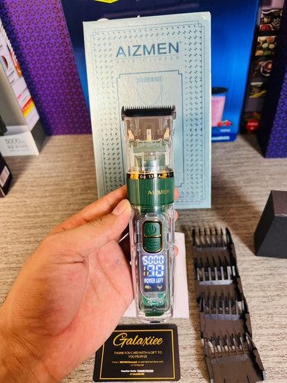 Aizmen Professional Hair Clipper – Digital Display & 3 Power Modes with Stainless Steel - Buy Online Pakistan | Galaxiee.com