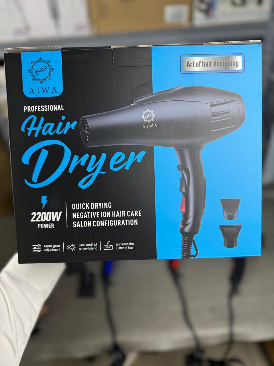AJWA Professional Hair Dryer 2200W - Buy Online Pakistan | Galaxiee.com