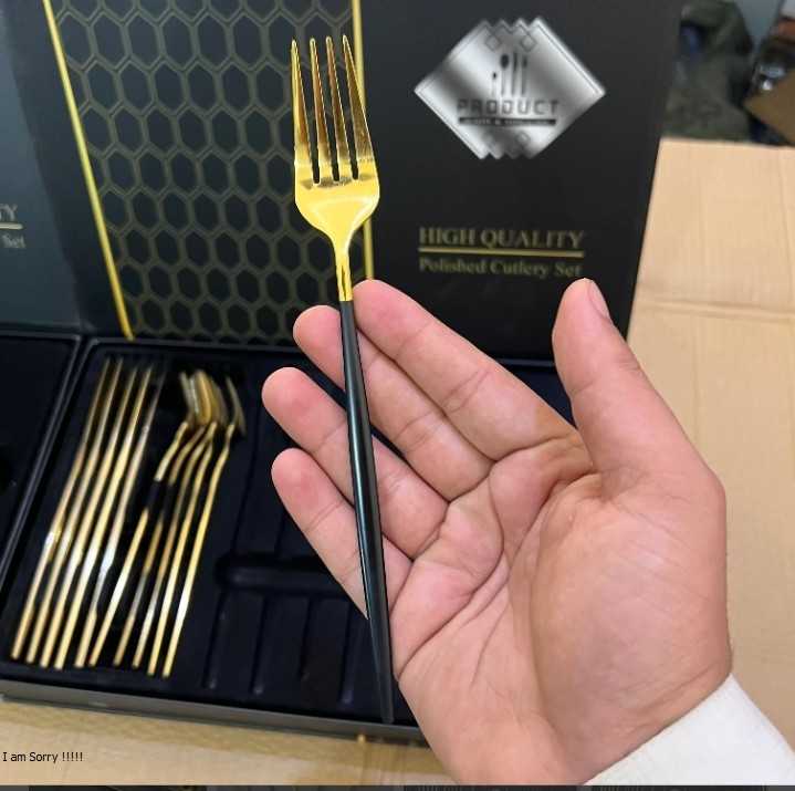 Black Cutlery set - Buy Online Pakistan | Galaxiee.com