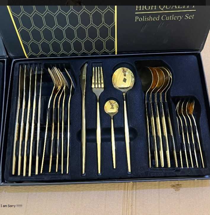 Black Cutlery set - Buy Online Pakistan | Galaxiee.com