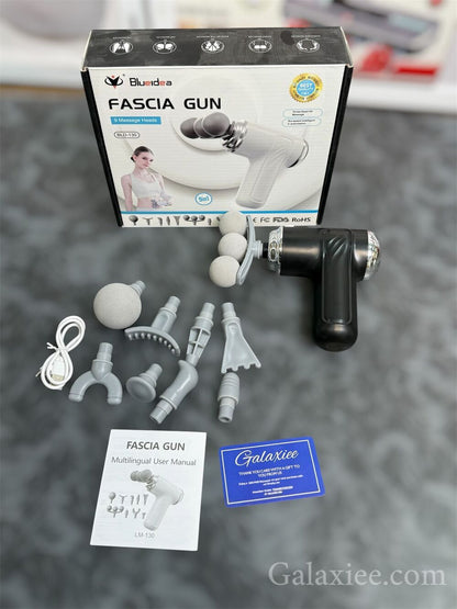 Blueidea BLD-130 Triple-Head Fascia Gun 9-in-1 Muscle Massager - Buy Online Pakistan | Galaxiee.com