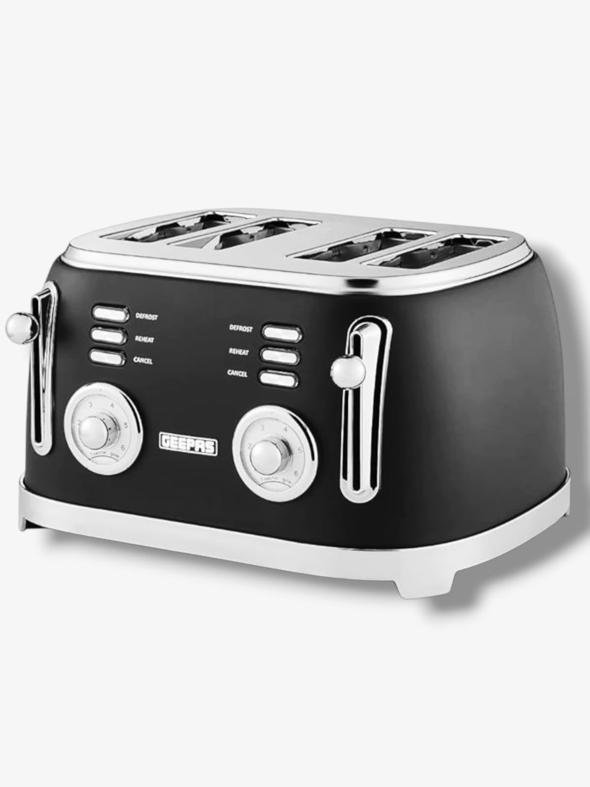 Classic 4-Slice Vintage Bread Toaster – Fast Even Toasting | Retro Kitchen Toaster - Buy Online Pakistan | Galaxiee.com