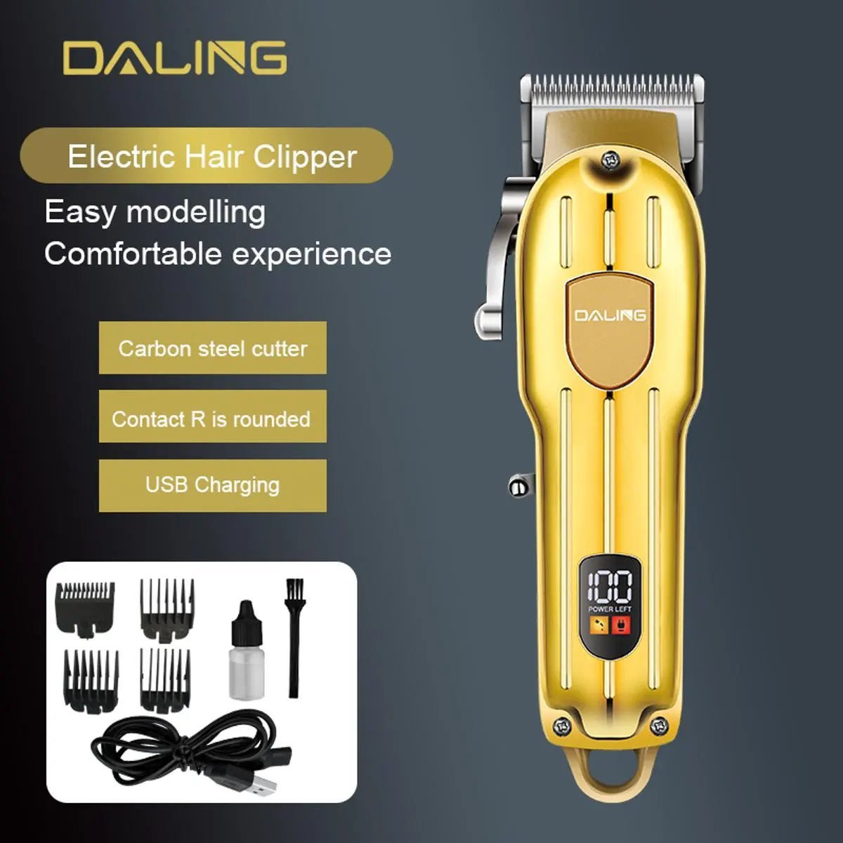 DALING 1538 Professional Hair Trimmer - Galaxiee.com