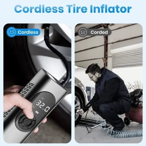 Digital Rechargeable Wireless Car Air Pump - Galaxiee.comair pump