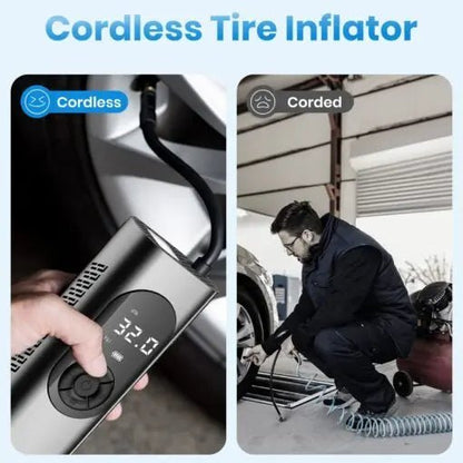 Digital Rechargeable Wireless Car Air Pump - Galaxiee.comair pump
