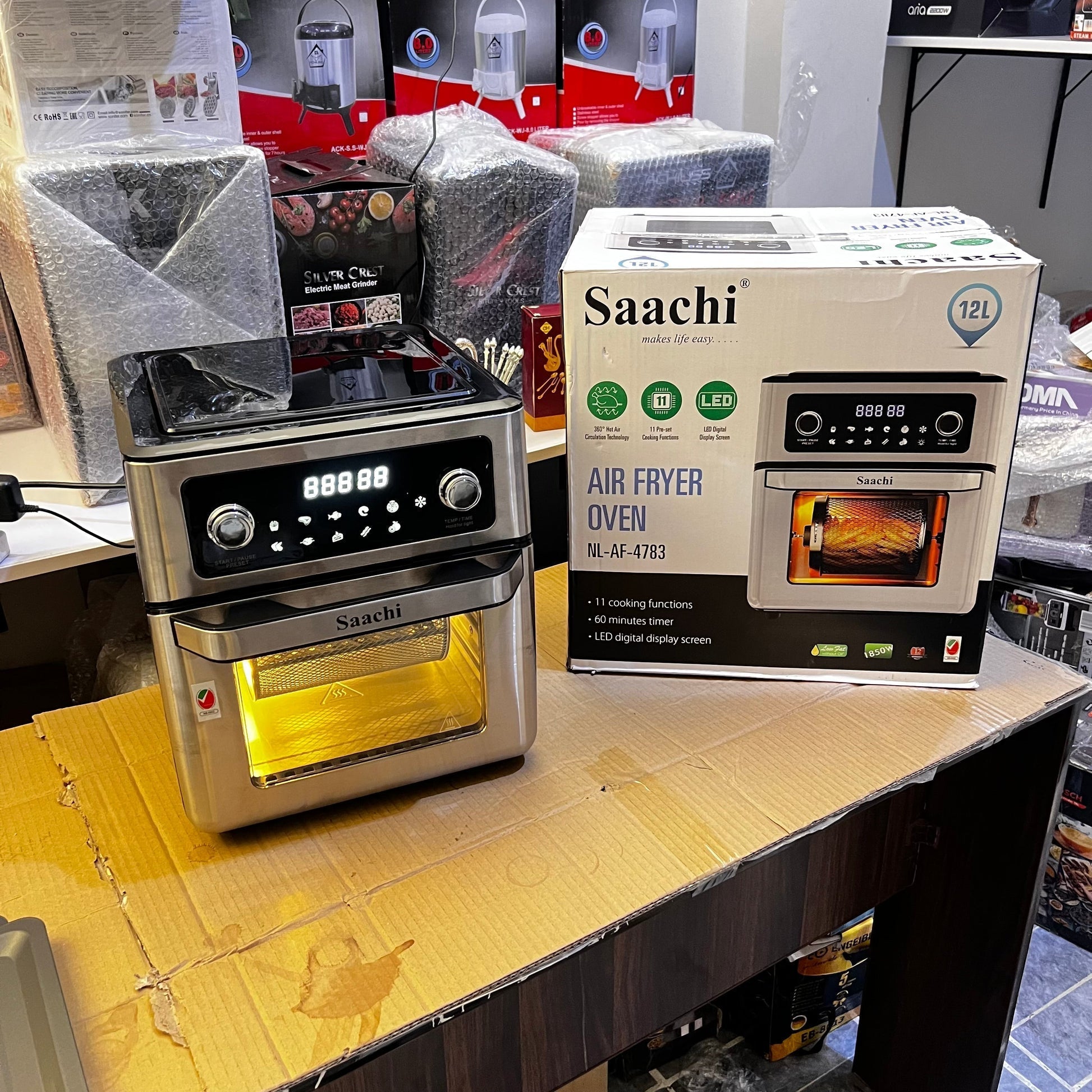 Dubai Lot Imported Saachi 12L Air fryer NL - AF 4783 - Galaxiee.comair fryer