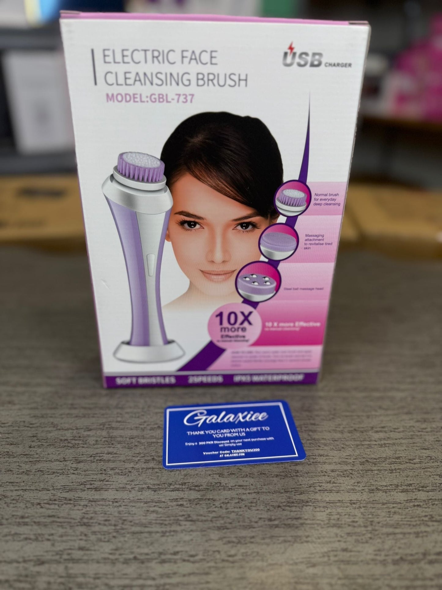 Electric Face Cleansing Brush GBL-737 – Deep & Gentle Daily Skincare - Buy Online Pakistan | Galaxiee.com