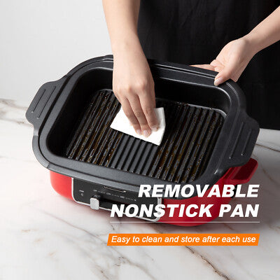 Feuerdesign Multifunction Electric Hot Pot | Grill, Fry & Cook in One - Buy Online Pakistan | Galaxiee.com