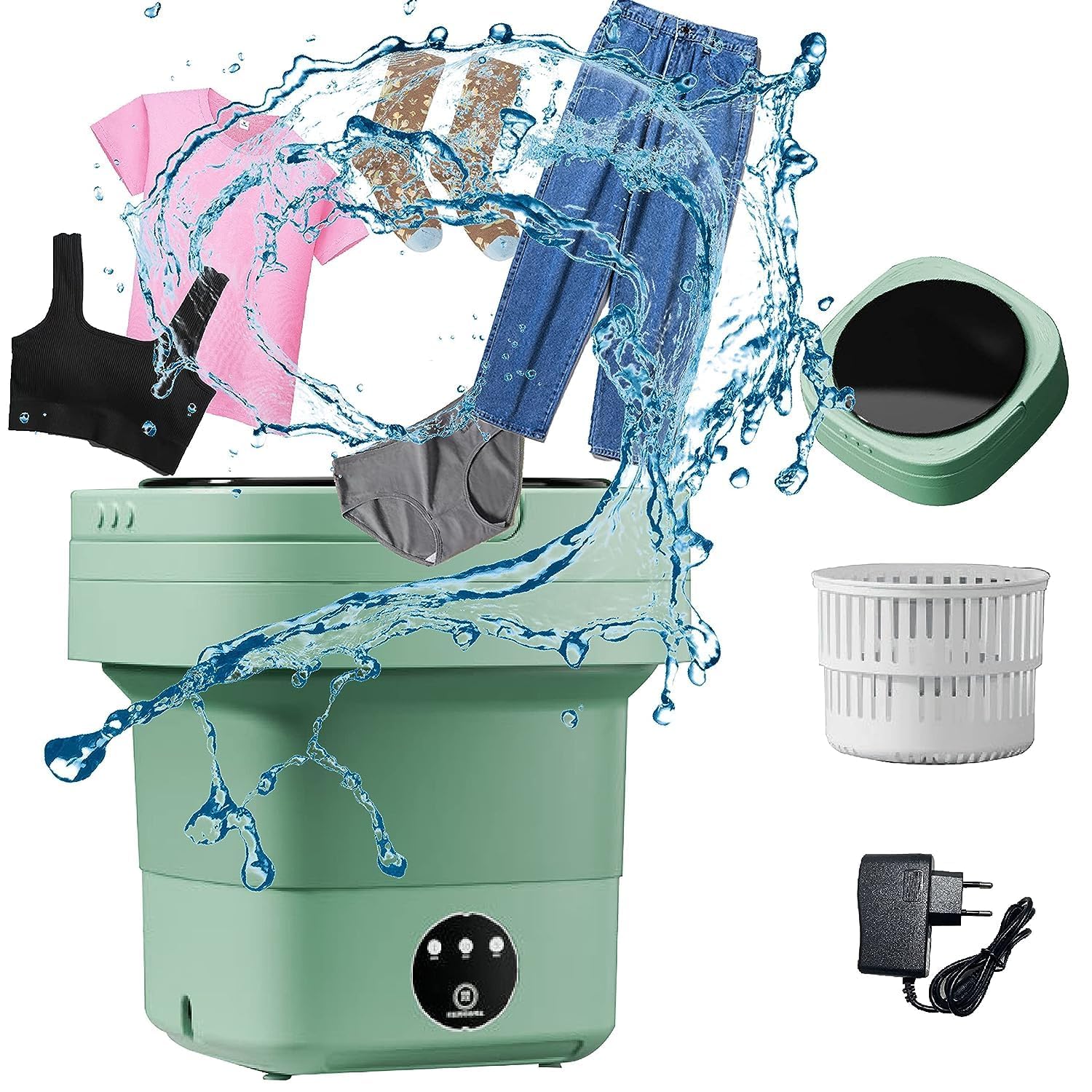 Folding Mini Portable Washing Machine - Deep Cleaning, Half Automatic - Buy Online Pakistan | Galaxiee.com
