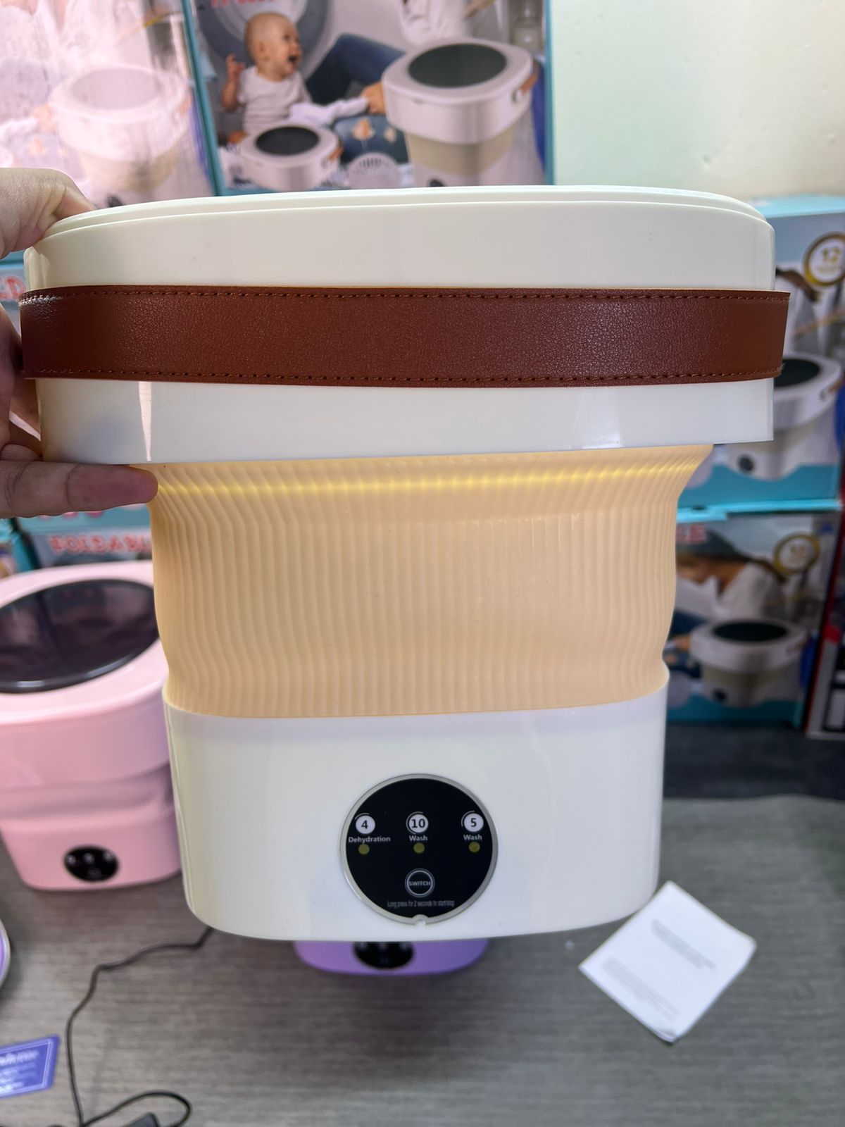 Folding Mini Portable Washing Machine - Deep Cleaning, Half Automatic - Buy Online Pakistan | Galaxiee.com