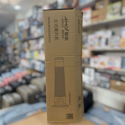 � Galaxiee.com - Amoi 3D Ceramic Heater with Humidifier - 1000/2000W, 3D Fire Display & Oscillating Comfort - Buy Online Pakistan