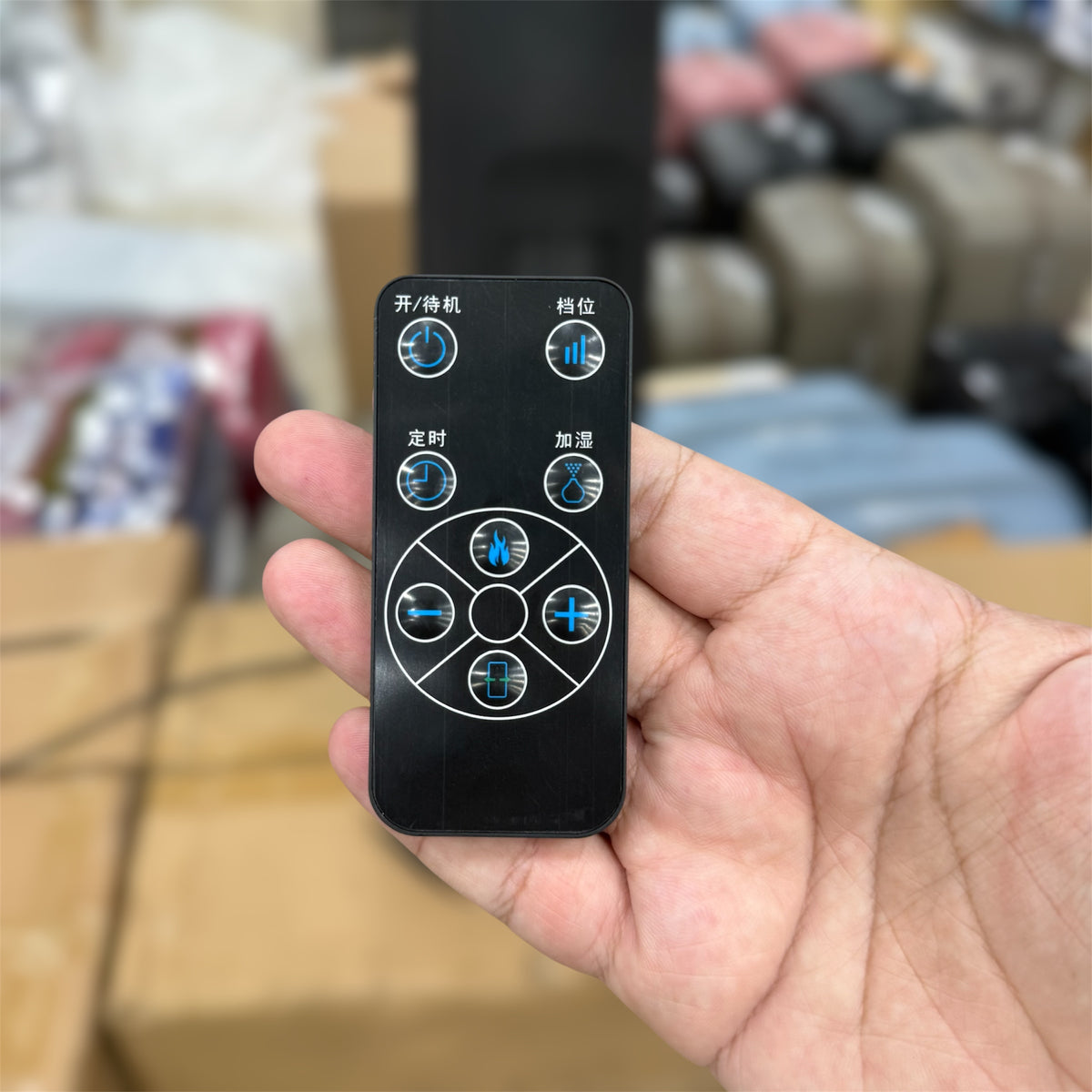 � Galaxiee.com - Amoi 3D Ceramic Heater with Humidifier - 1000/2000W, 3D Fire Display & Oscillating Comfort - Buy Online Pakistan