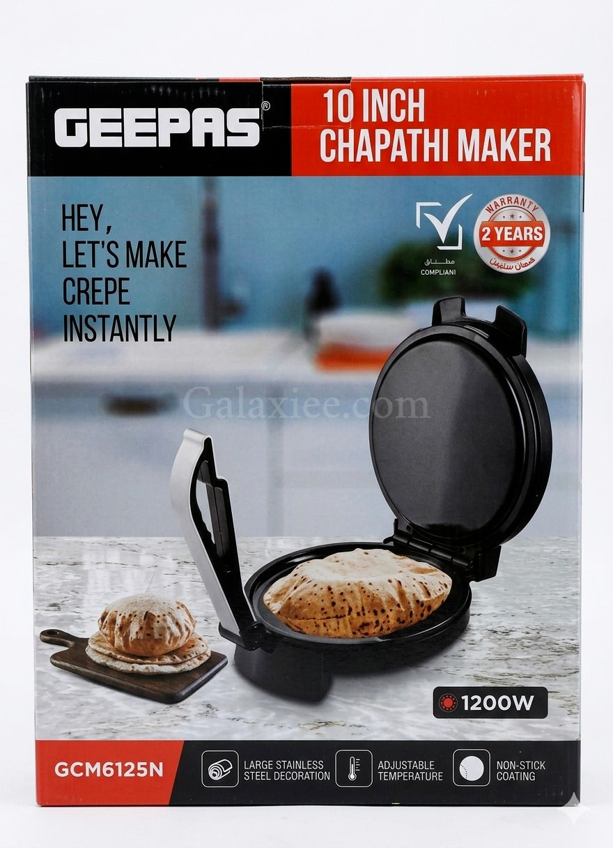 Geepas 10-Inch Electric Chapathi Maker 1200W Non-Stick Roti Maker - Buy Online Pakistan | Galaxiee.com