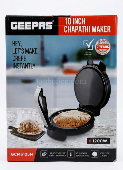 Geepas 10-Inch Electric Chapathi Maker 1200W Non-Stick Roti Maker - Buy Online Pakistan | Galaxiee.com