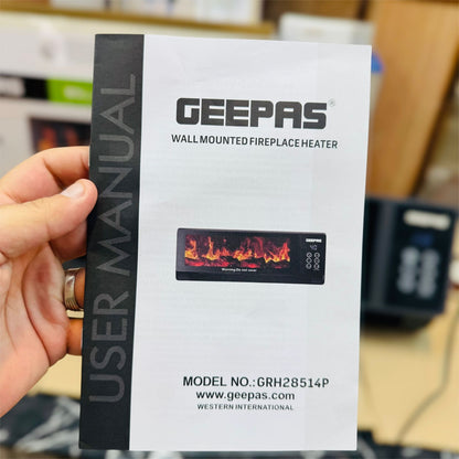 Geepas 3D Flame Wall Heater – GRH28514P - Buy Online Pakistan | Galaxiee.com