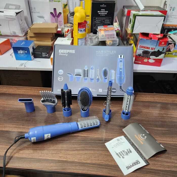 Geepas 8 in 1 Hair Styler(2 years Warranty) - Buy Online Pakistan | Galaxiee.com