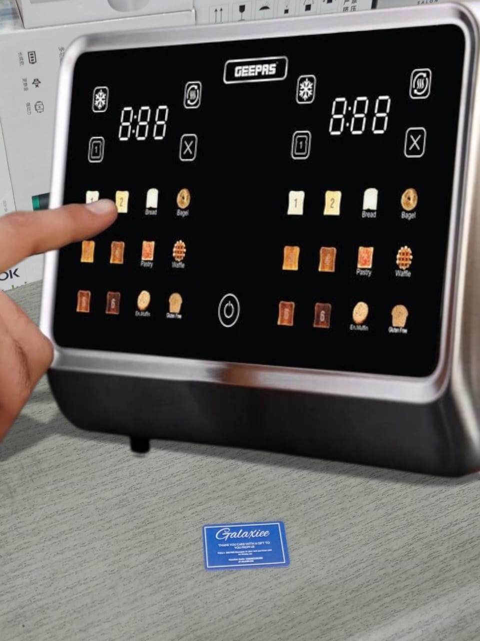 Geepas Digital 4-Slice Toaster 1770W | 6 Modes | LED Touch Display | GBT36569UK - Buy Online Pakistan | Galaxiee.com