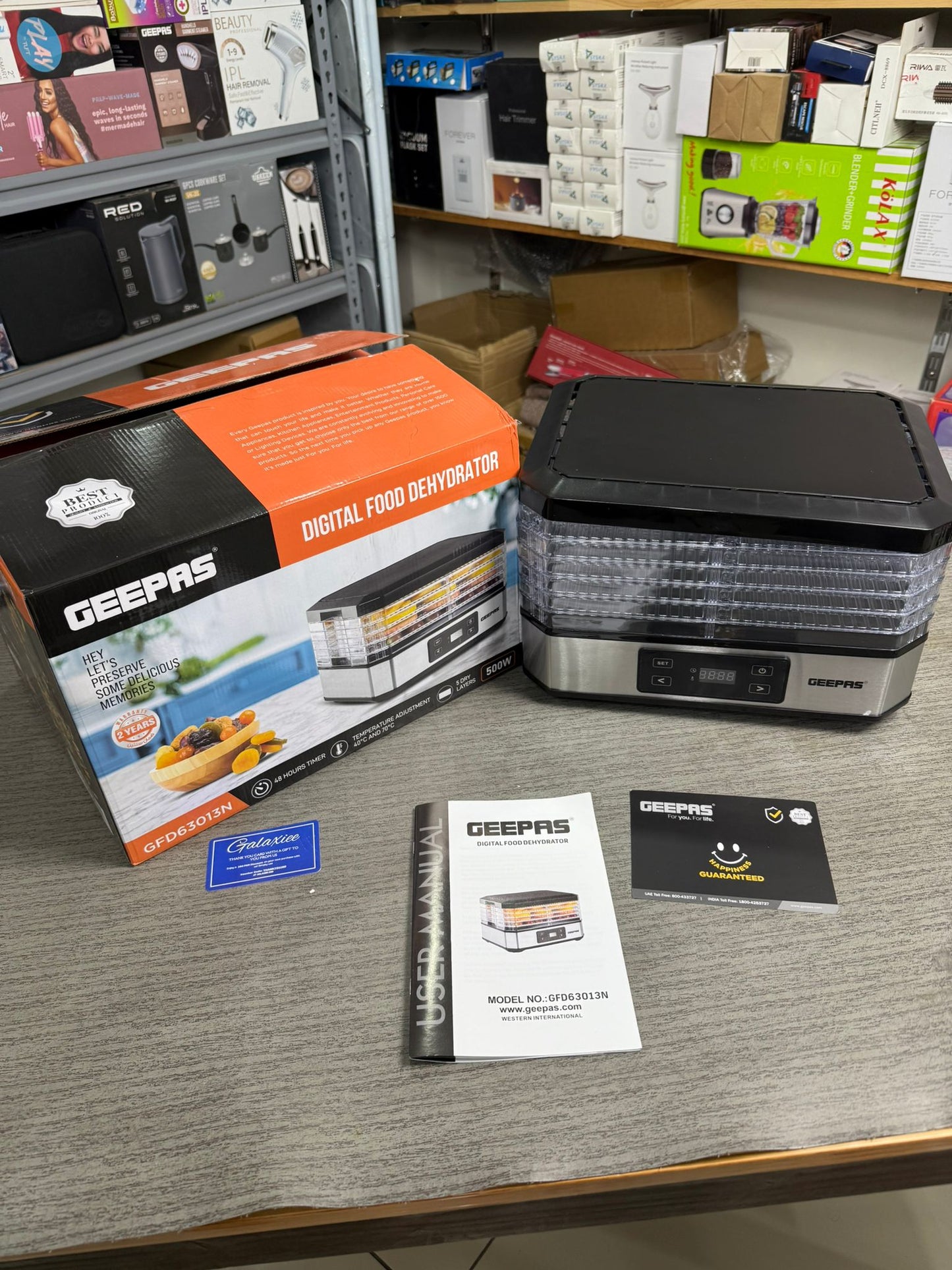 Geepas Digital Food Dehydrator – 5-Layer Electric Fruit Dryer | Meat, Vegetable & Herb P - Buy Online Pakistan | Galaxiee.com