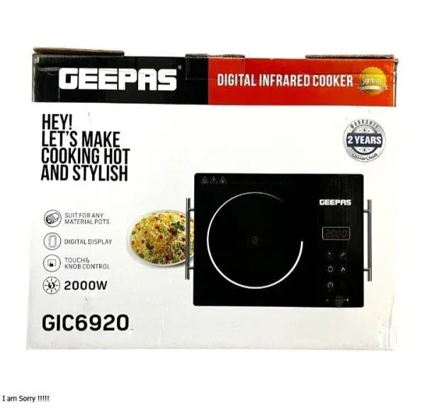 Geepas Digital Infrared Cooker GIC6920 - Buy Online Pakistan | Galaxiee.com