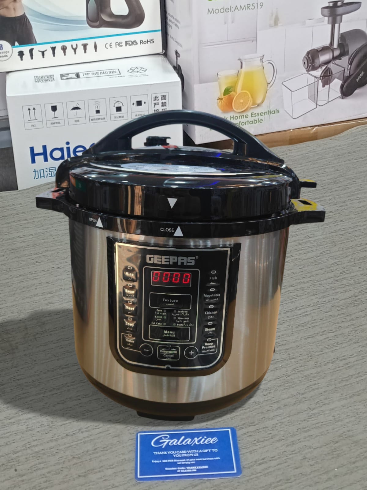 Geepas Digital Multi Cooker GMC35029 – 8L Capacity, 14 Cooking Programs & LED Display - Buy Online Pakistan | Galaxiee.com