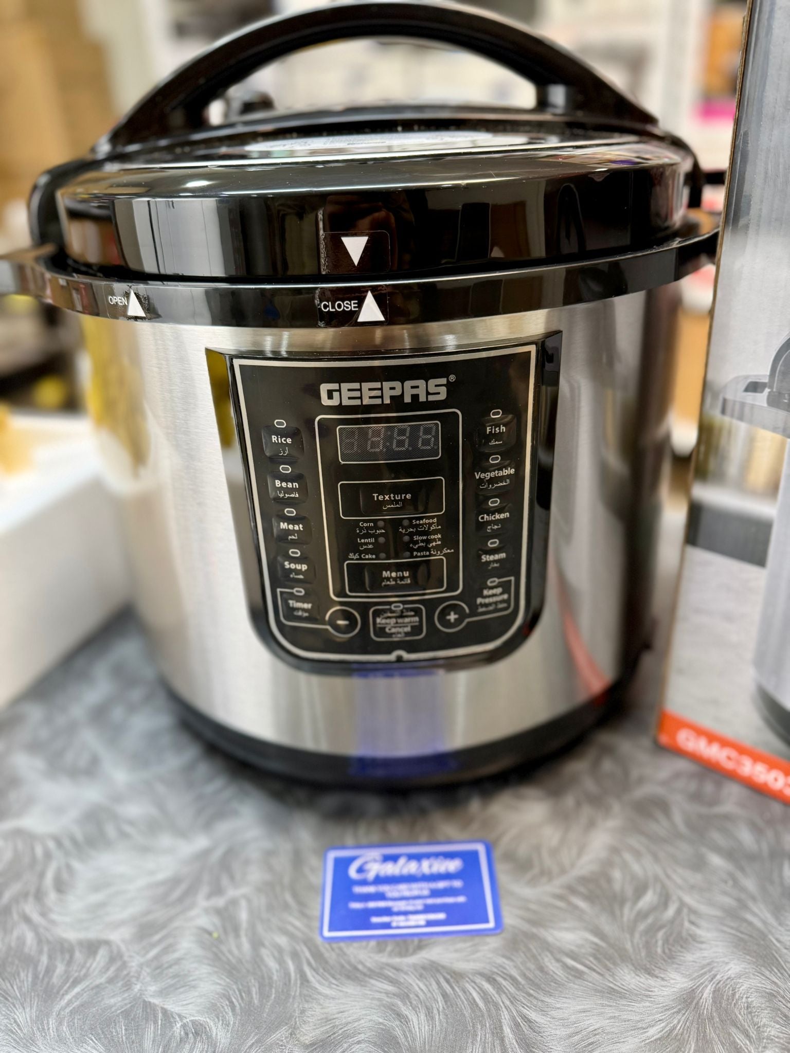 Geepas Digital Multi-Function Pressure Cooker – 12L Smart Electric Cooker | Multi Cookin - Buy Online Pakistan | Galaxiee.com